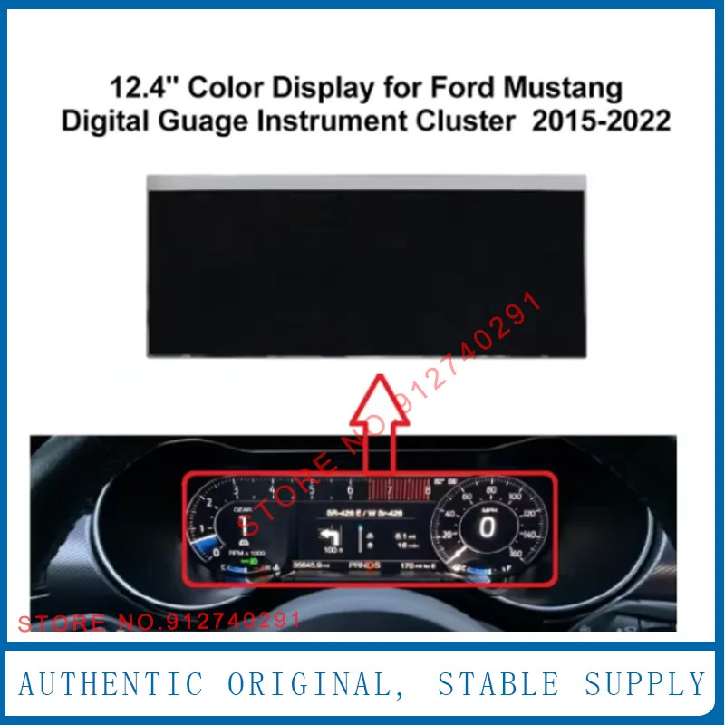 LS124M5LZ01A 12.4 인치 LCD 디스플레이 포드호환 링컨호환 MKC MKX 자동차 클러스터 속도계 대시 계기 머스탱