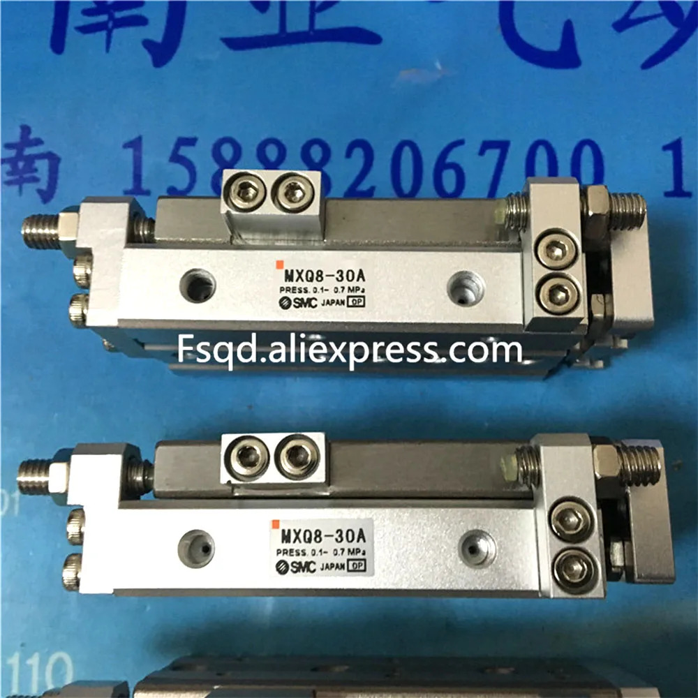 MXQ8-10A MXQ8-20A MXQ8-30A MXQ8-40A MXQ8-50A MXQ8-75A SMC 에어 슬라이드 테이블 실린더 공압 부품 MXQ 시리즈