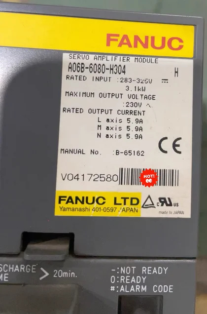 A06B-6080-H304 리퍼 서보 드라이브 A06B 6080 H304