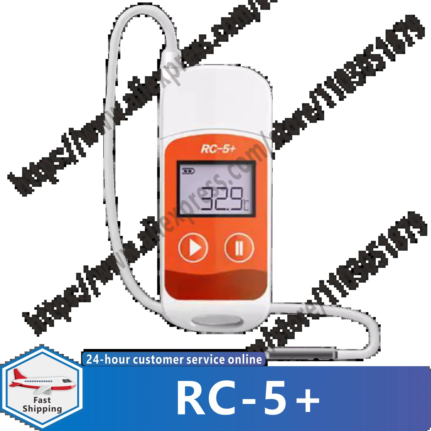 RC-5 TE PDF USB 온도 데이터 로거 재사녹음기 32000 포인트 고정밀