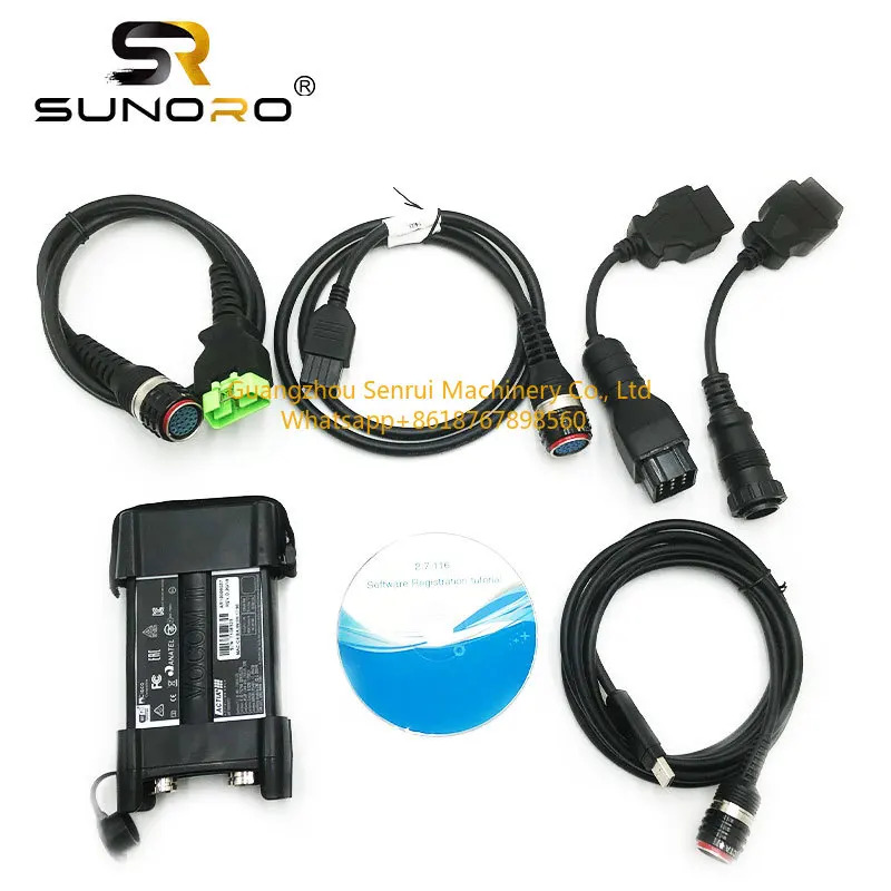 볼보호환 굴삭기 트럭 진단 스캐너 VOCOM2 vocom II 888940000 APCI PTT 2.7.115 테크 툴 노트북 CF52