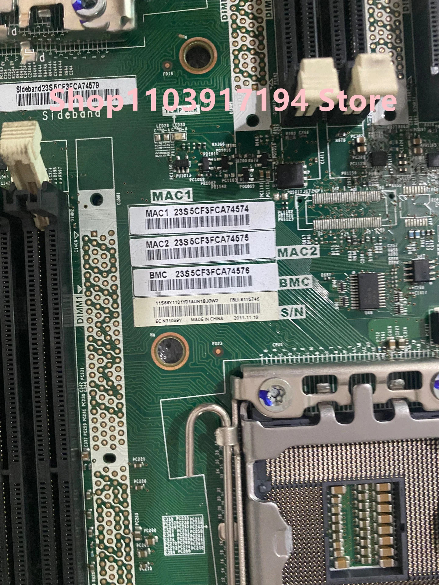 IBM X3620M3 서버 마더보드 81Y6746 69Y1101
