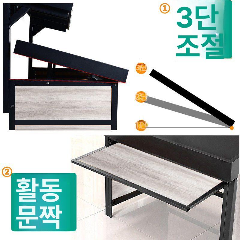 업소용 제품진열대 쇼케이스 수납 전시 랙 계단식 편의점 투명 디스플레이선반 꽂이 - 상세 이미지 3