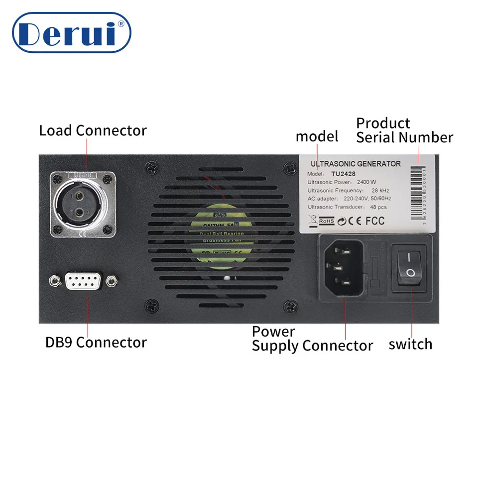 디지털 초음파 발생기 LCD 터치 스크린 클리너 40Khz 변환기 드라이버600W