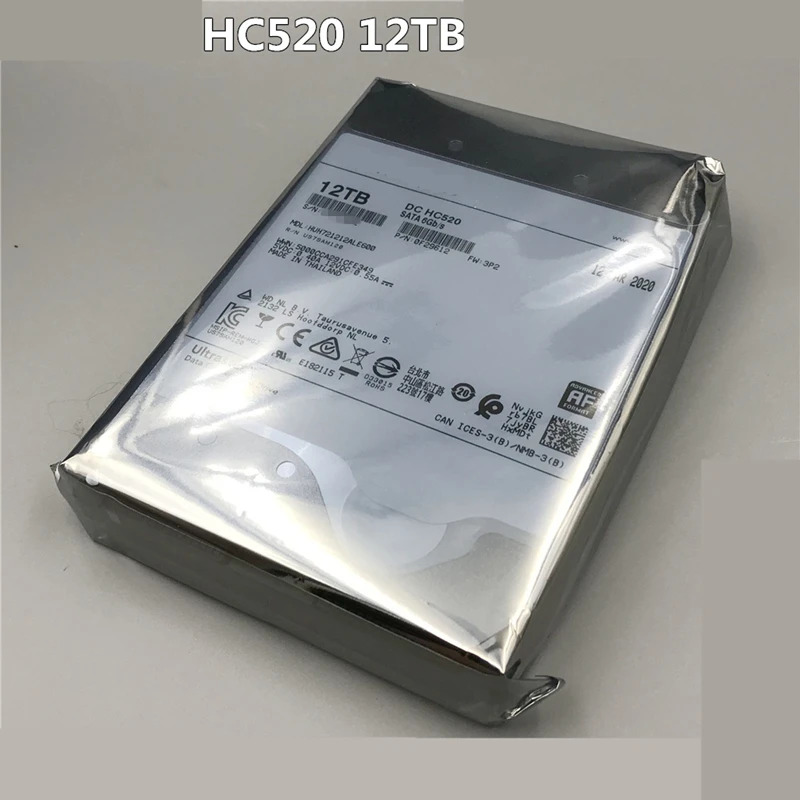 WD/HGST 12TB 3.5 SATA 6 Gb/s 256MB 7200RPM 엔터프라이즈급 하드 HUH721212ALE600새 원본 HDD