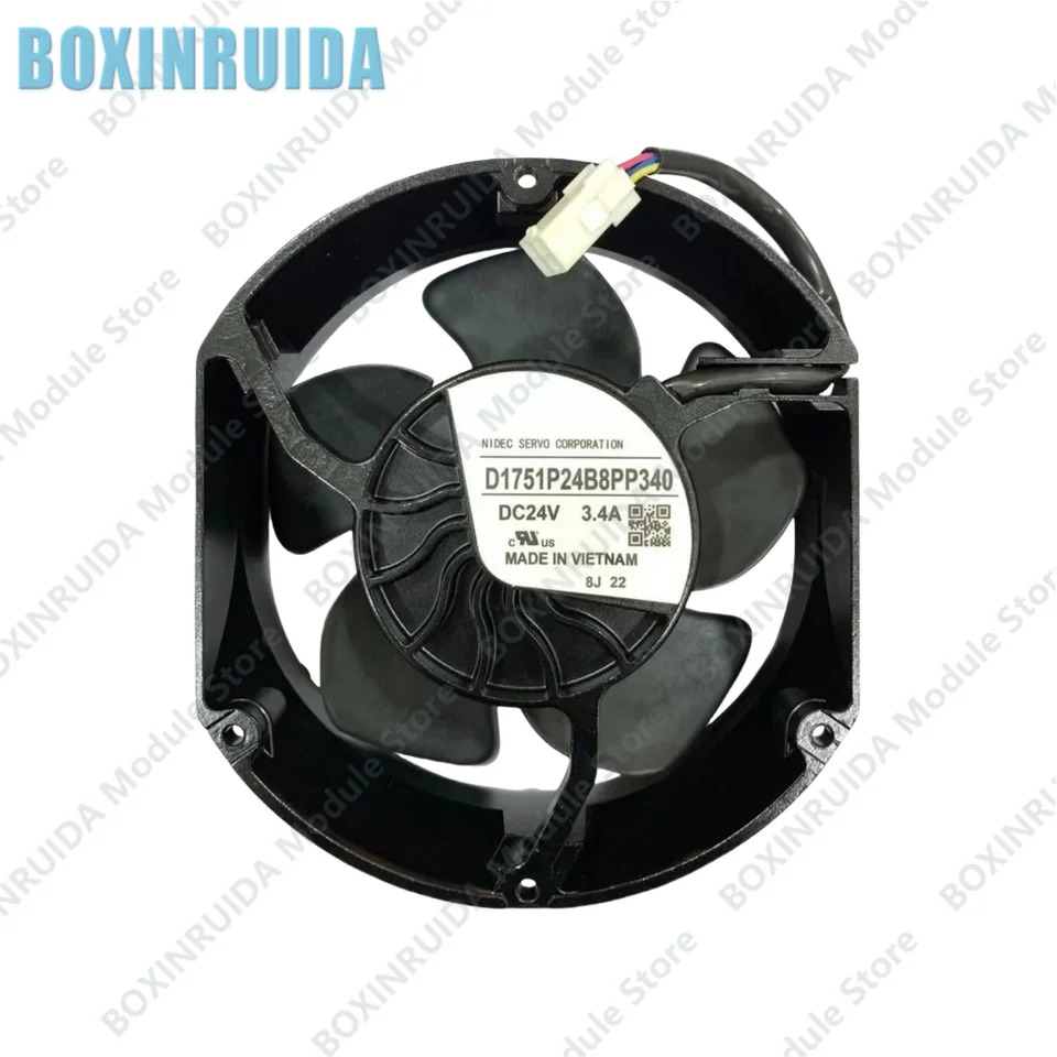 오리지널 주파수 변환기 냉각팬 D1751P24B8PP340 24V 4.8A R6 ABB ACS880