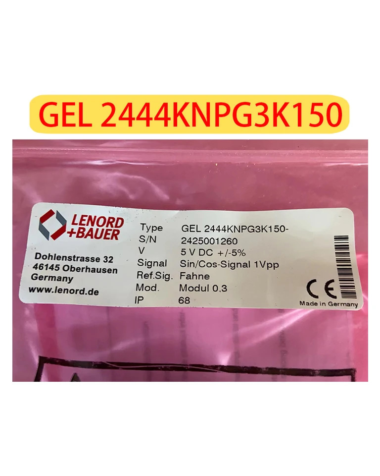 B-스핀들 인코더 GEL 2444KNPG3K150 쓰기 데이터