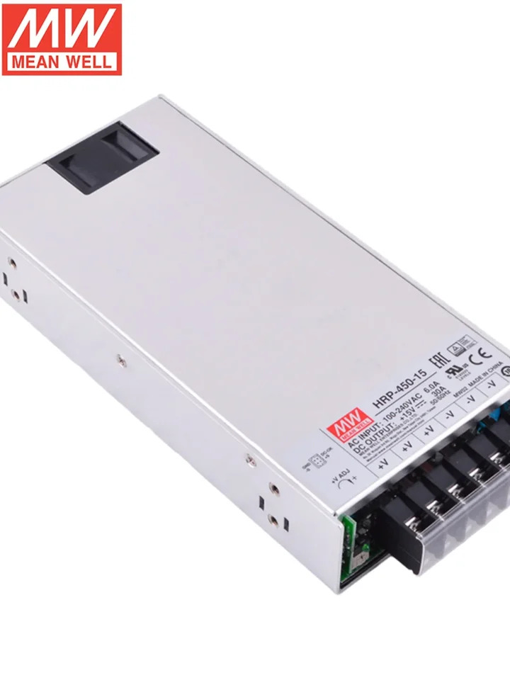 HRP-450 Mingwei 스위칭 전원공급장치 PFC 기능 450W 12V 24V 36V 48V 3.3 V 5/7 5/15