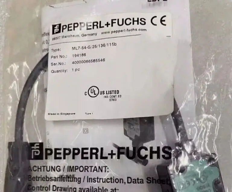Pepperl Fuchs 스위치 센서 ML7-54-G 25 136 115B신