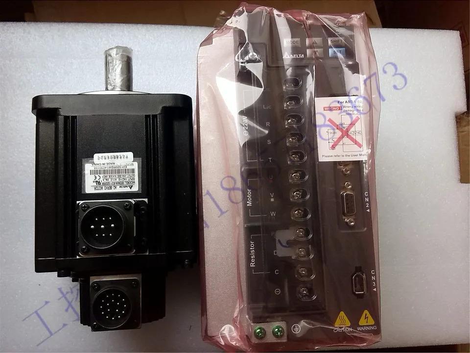 Zhengdelta 서보모터 세트 ECMA-E21320RS ASD-B2--B 포장 2KW 신