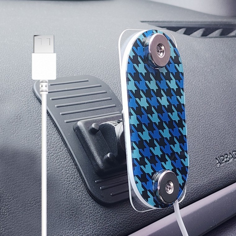 인씨네아크릴 USB 멀티자석충전거치대 휴대폰 차량용 가정용 오토바이 배달대행 충전기 USB타입 - 상품 이미지