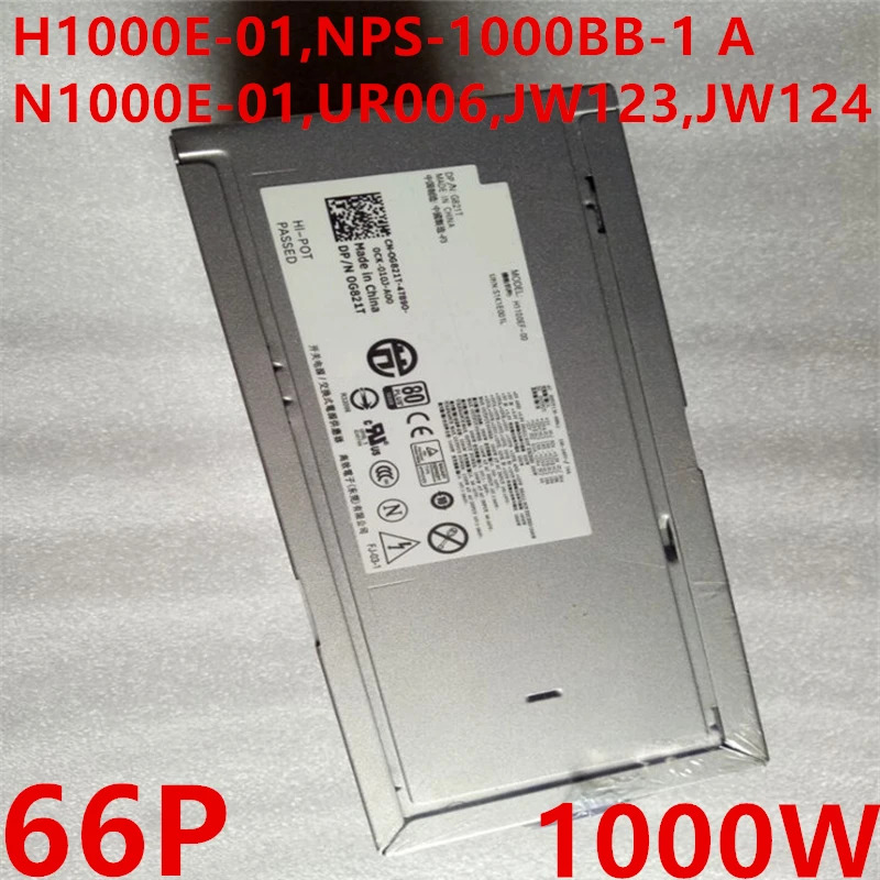 델 T5400 5500 730 T7400 T7500 66 핀 1000W 전원공급장치 H1000E-01 N1000E-01 NPS-1000BB-1 A UR006 0JW123 PSU