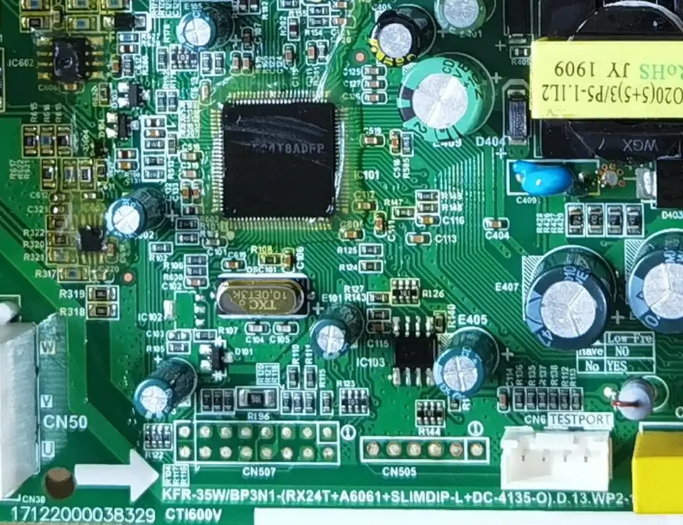 Midea 에어컨 컴퓨터 기판 회로 KFR-35W KFR-35W/BP3N1-RX24T  A6061 SLIMDIP-L DC-4135-O.D.13.WP2-1