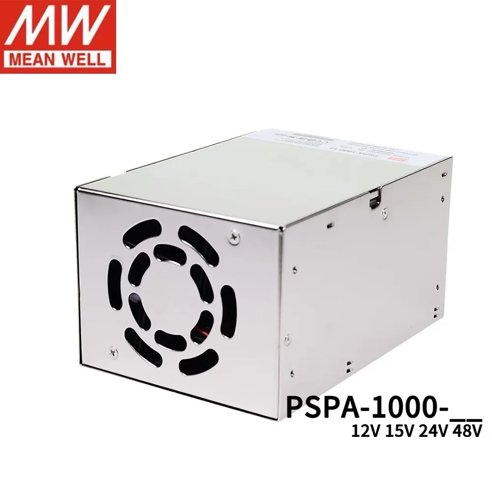 MEAN WELL PSPA-1000 시리즈 12V 15V 24V 48V DC 1000W 단일 출력 스위칭PFC 병렬 기능 전원공급장치 포함
