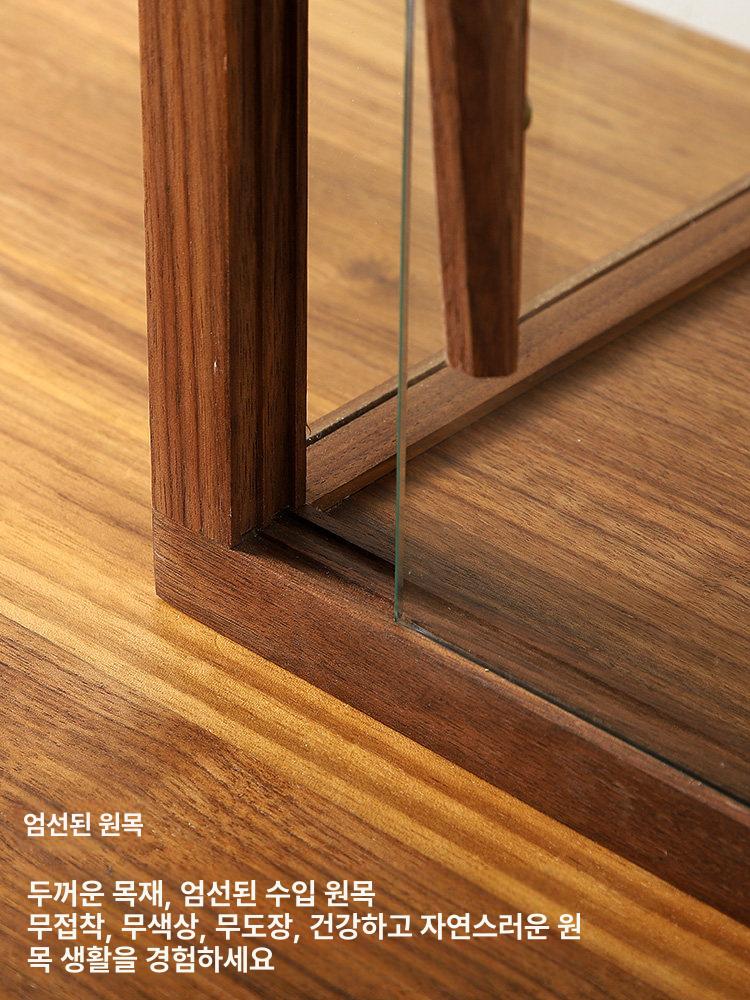 카페 유리쇼케이스 베이커리 진열장 원목 디저트케이스 체리우드 주방수납 인테리어 - 상세 이미지 2