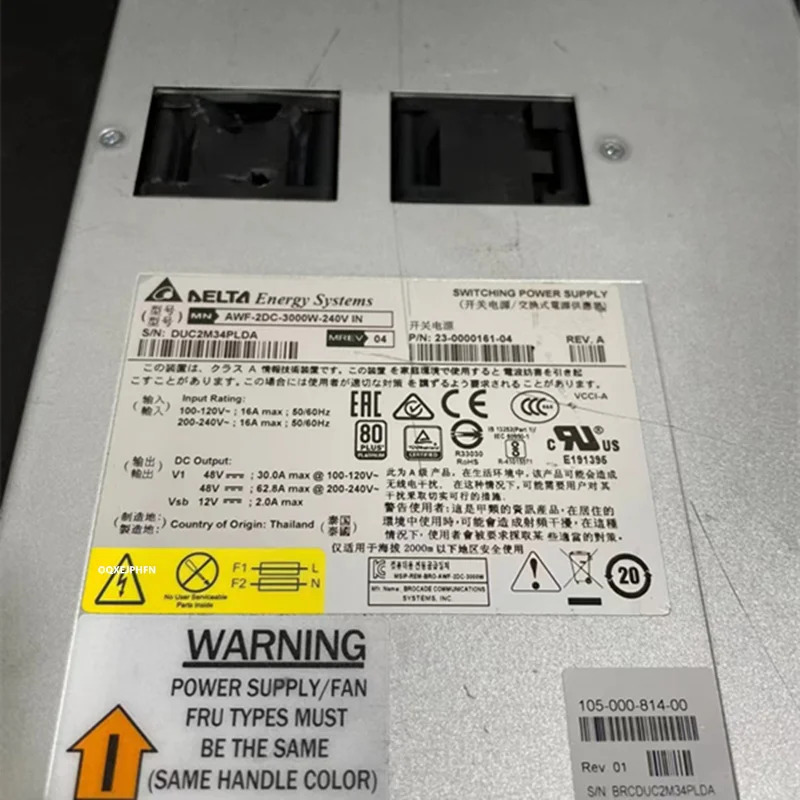 DELTA 리퍼 전원공급장치 3000W AWF-2DC-3000W-240V 23-0000161-04 DUC2M34PLDA
