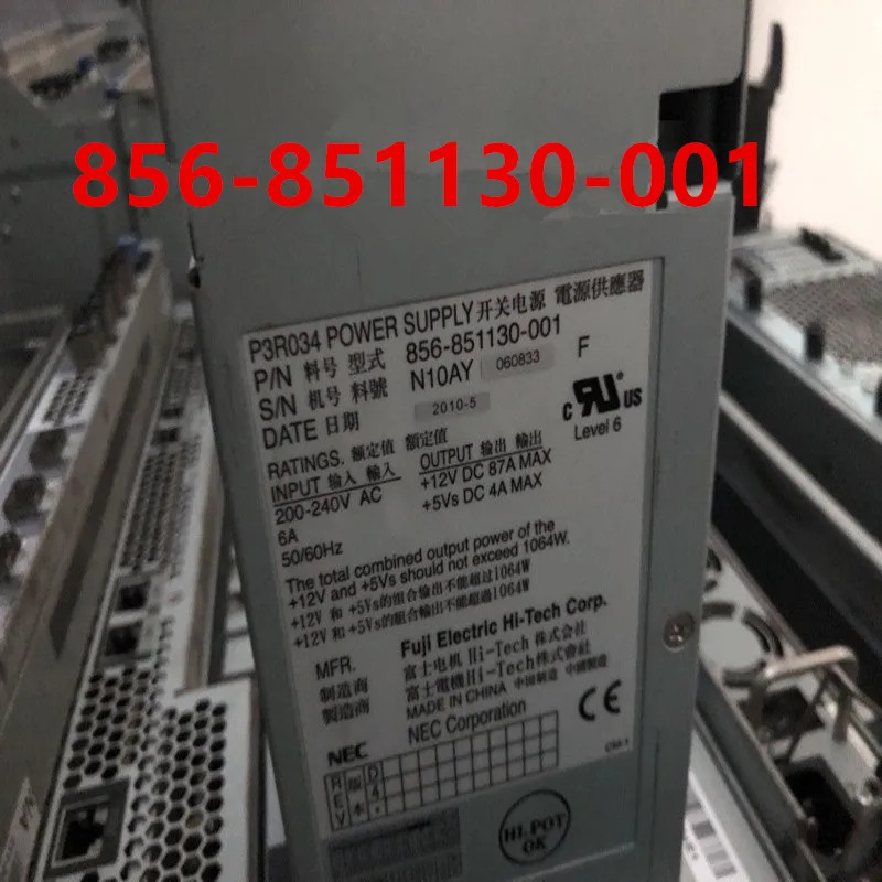 리퍼 전원공급장치 NETAPP FAS6080 1064W 856- 851130 -001 P3R034