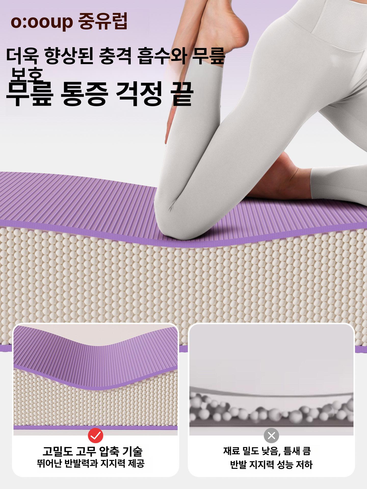 로잉머신 운동매트 흡수 충격패드 소음방지 미끄럼방지 홈트레이닝 피트니스 - 상세 이미지 5