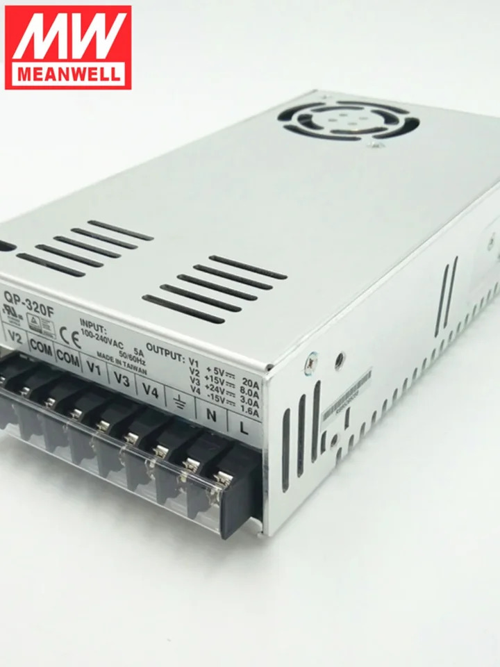 대만 Mingwei QP-320D/320F 320W 4방향 스위칭 전원공급장치 5V24V 플러스 마이너스 12V15V