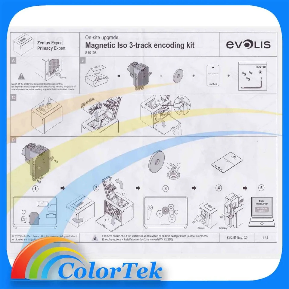 Evolis 프라이머리 제니우스마그네틱 스트라이프 인코더 키트 S10108