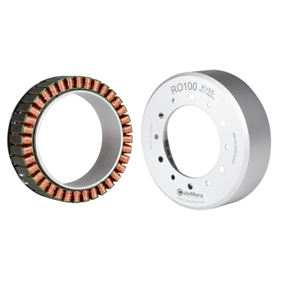 T-MOTOR 브러시리스 허브 조인트 모터 인코더 BLDC AGV 서보모터 RO100 KV55