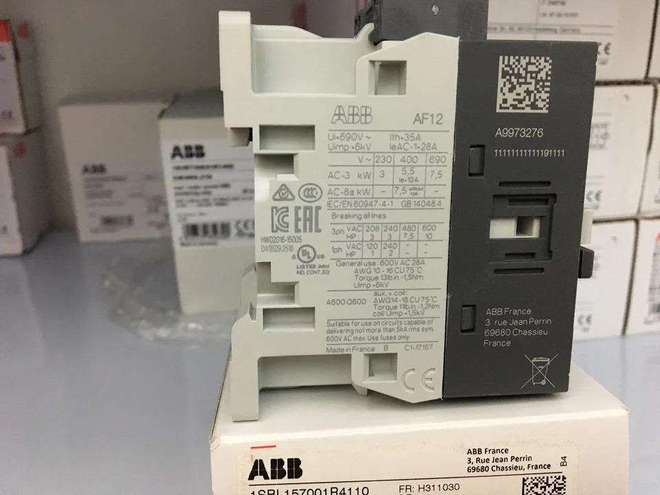 오리지널 ABB 접촉기 모델 AF16- 30-10-41 30-01-41