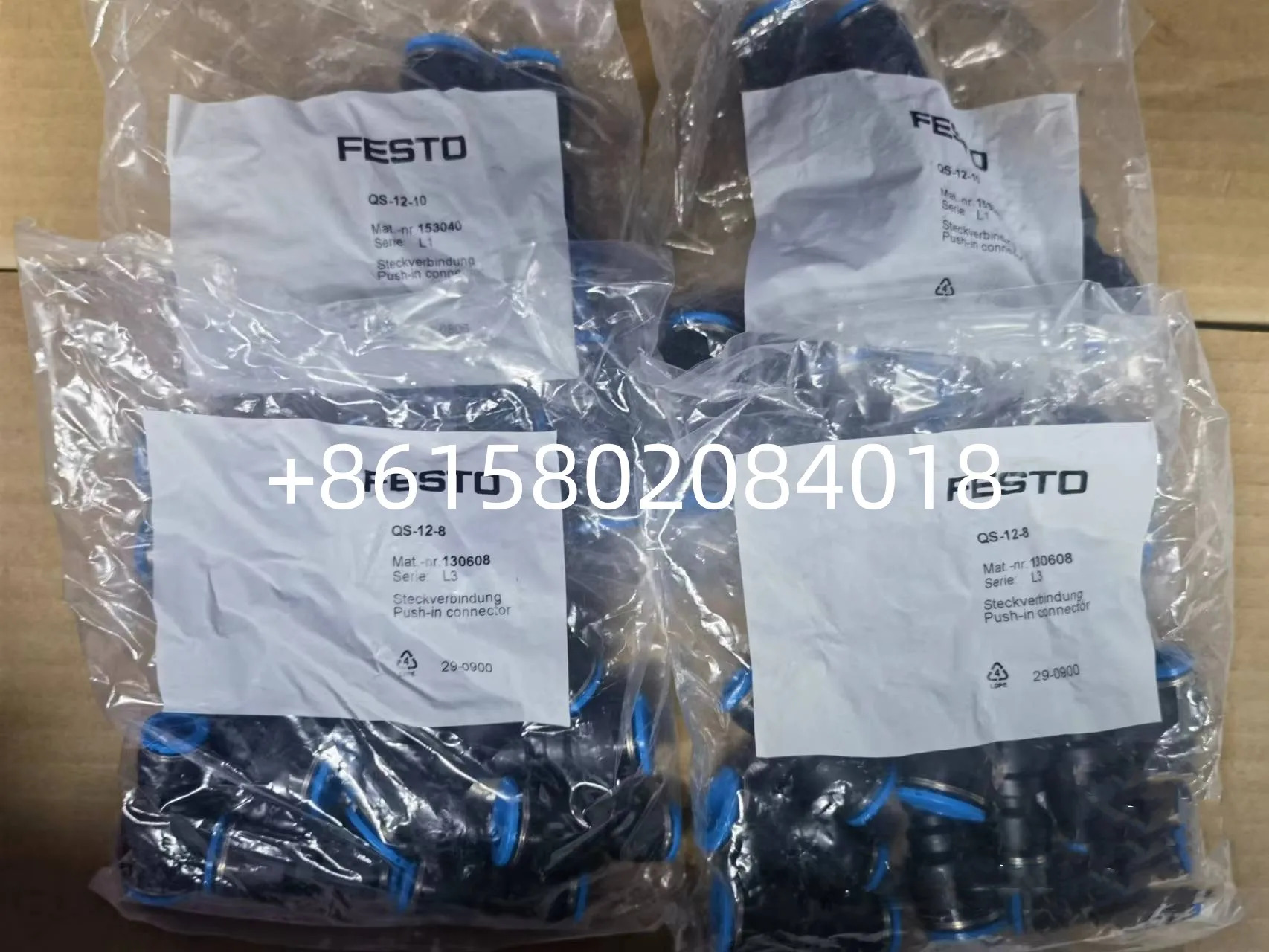 10pcs QS-12-8 130608  QS-10-6 130607 QS-10-8 153039 QS-12-10 153040