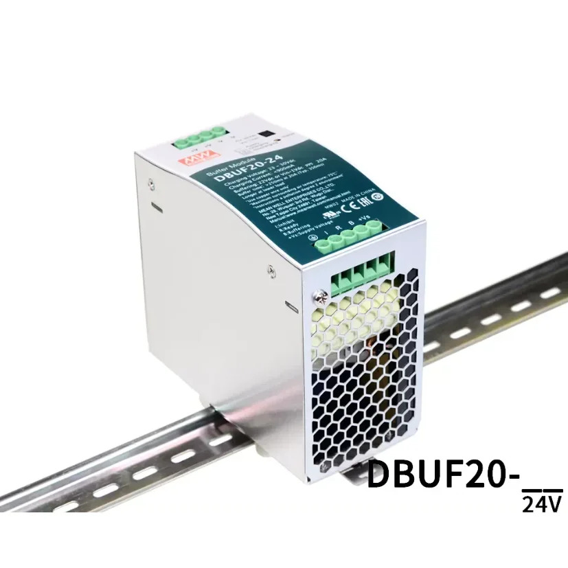 MEAN WELL DBUF20-24 24V/20A DIN 레일 버퍼 모듈 규제 DC 24V 전원공급장치보조 장치 원본