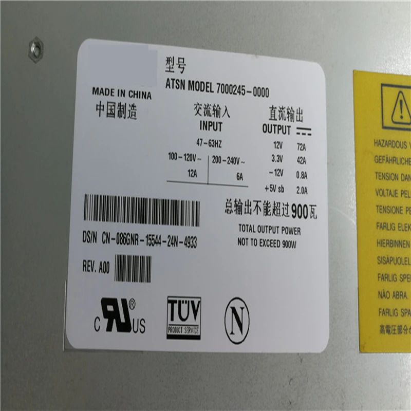 델 파워엣지 6650 PSU 900W 전원공급장치 7000245-0000 86GNR 신