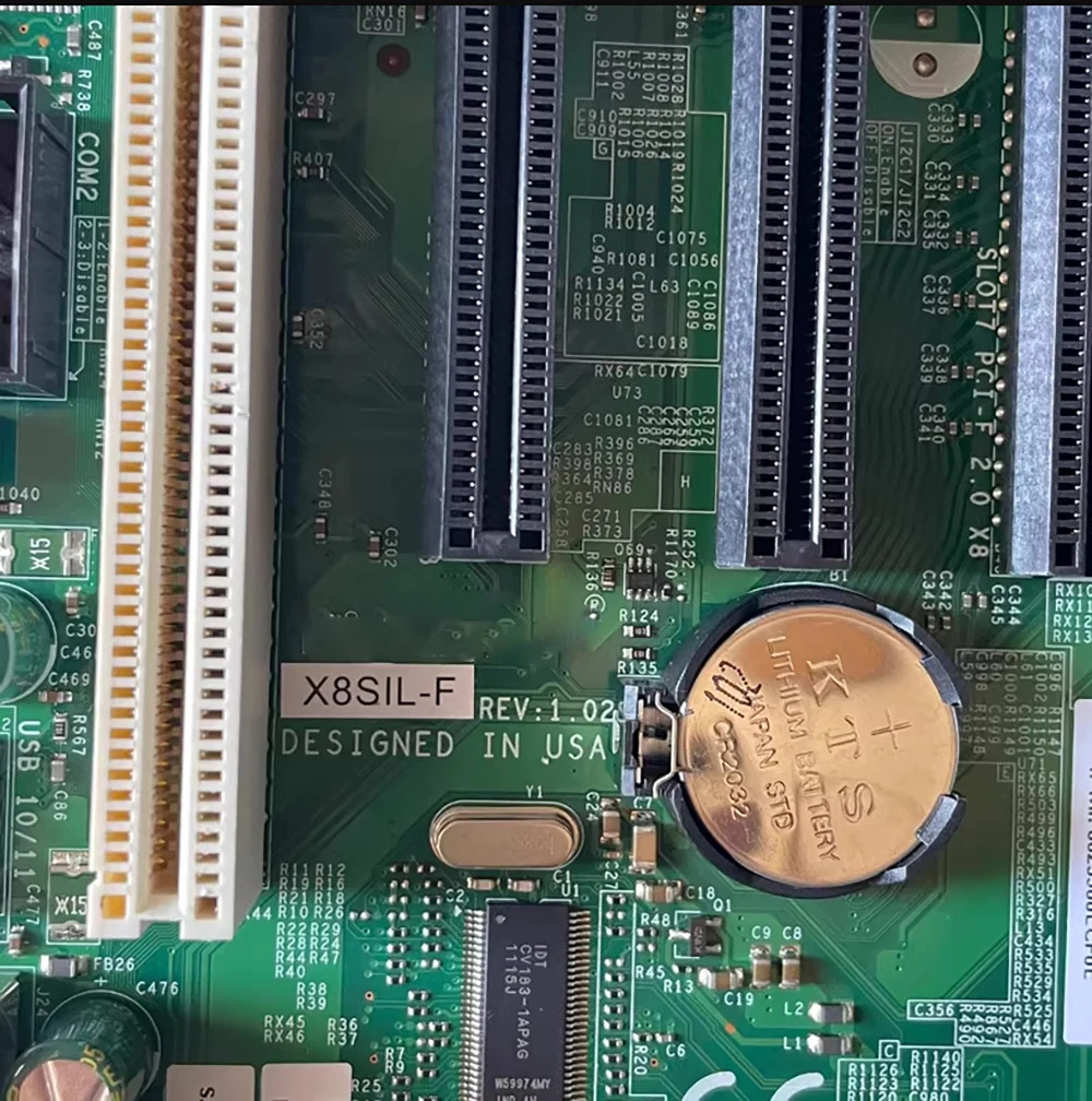 슈퍼 X8SIL-F REV 1.02 듀얼 포트 마더보드