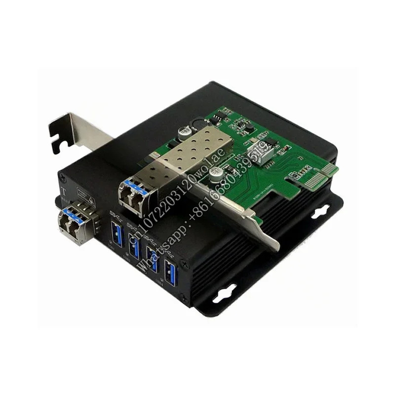 광섬유 익스텐더 확장 카드 USB al 트랜시버 싱글 코어 또는 듀얼 LC PCI-E to USB3.0