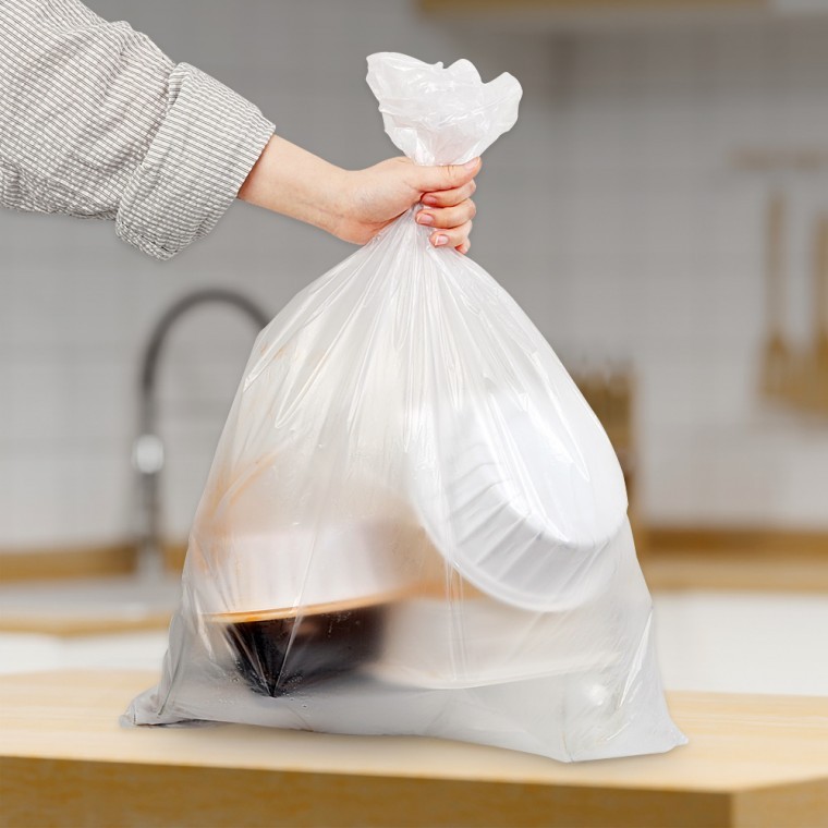 도모아 재활용 비닐봉투 50매 35L 50x70cm/쓰레기 분리수거함 봉지 1회용 일회용 - 상품 이미지