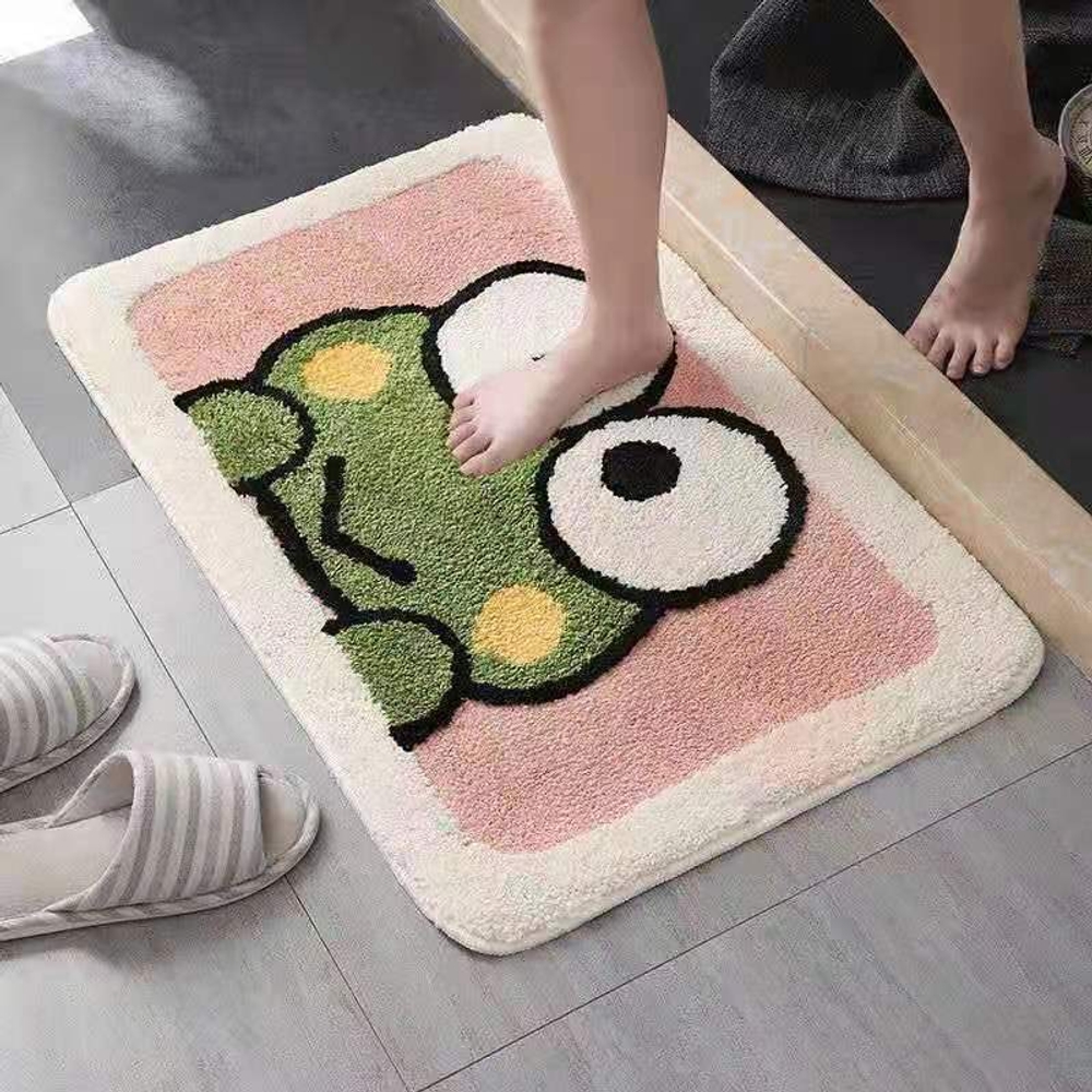 네모 캐릭터 발매트 카펫 러그 욕실 현관 침실 거실 방꾸 원룸꾸미기 시바 40cmx60cm - 상세 이미지 2