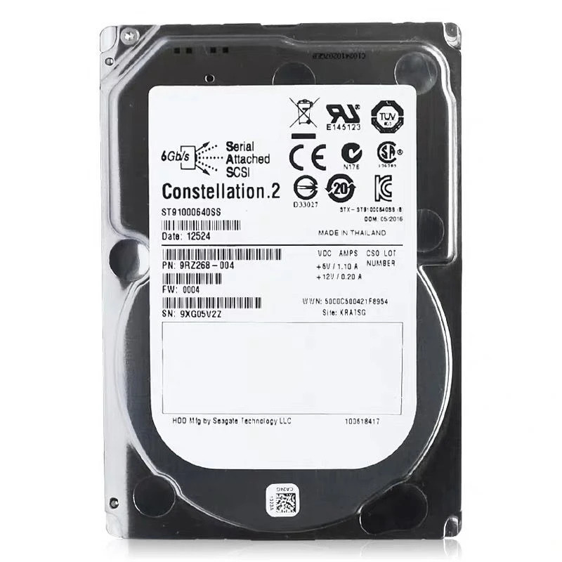 씨게이트오리지널 HDD 7.2K SAS 내장 ST91000640SS 1TB 2.5 인치 6 Gb/s 64MB 7200RPM 신