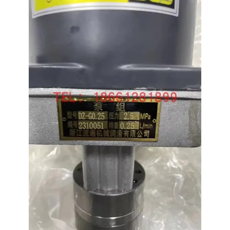저장성 리우판 기계 전기 윤활 펌프 세트 DZ-G0.25 2.5MPA GPG 5RK60A-C
