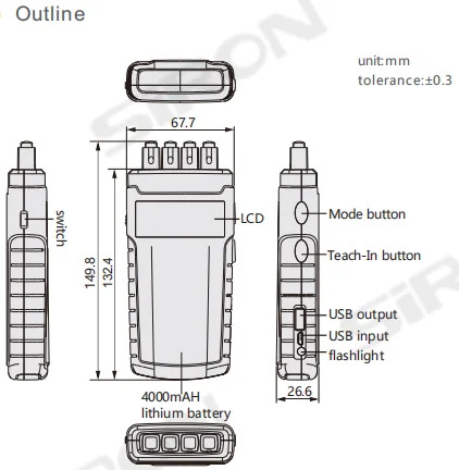 SiRON K090-2-B 24V dc NPN PNP 디지털 디스플레이 광섬유센서 테스터 키트 센서