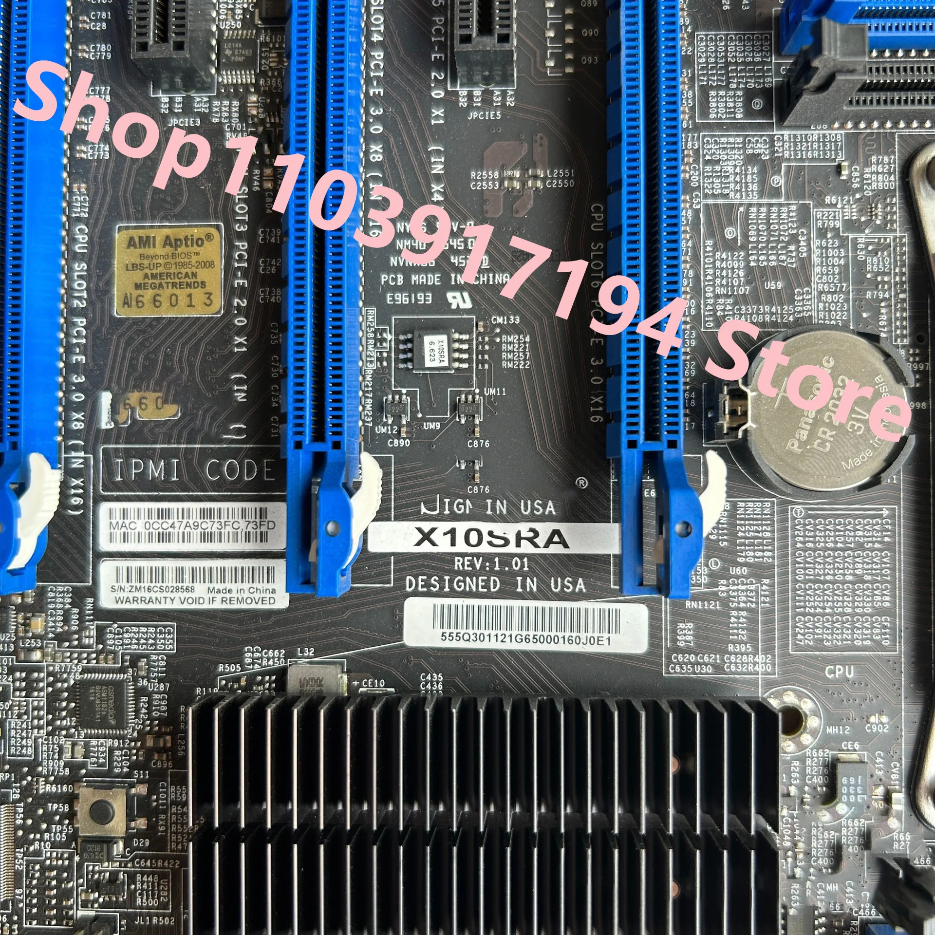 슈퍼 X99 워크스테이션 마더보드 X10SRA 지지대 개별 그래픽 카드용