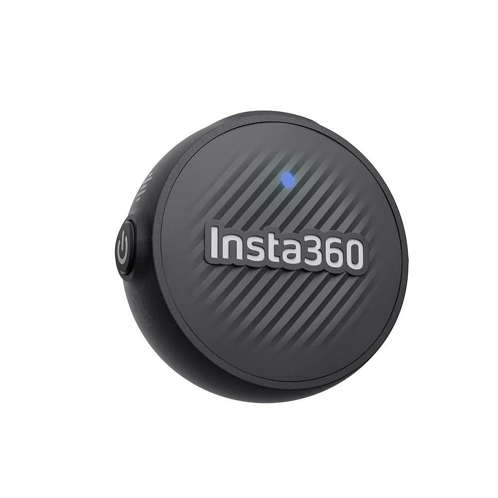 Insta360 마이크 에어 송신기, 7.9g 초경량, 무선 마이크, 노이즈 캔슬링, 브이로그, 스트리밍, 호환 가능한 X5 / X4 Air Ace Pro 2 GO Ultra - 상품 이미지