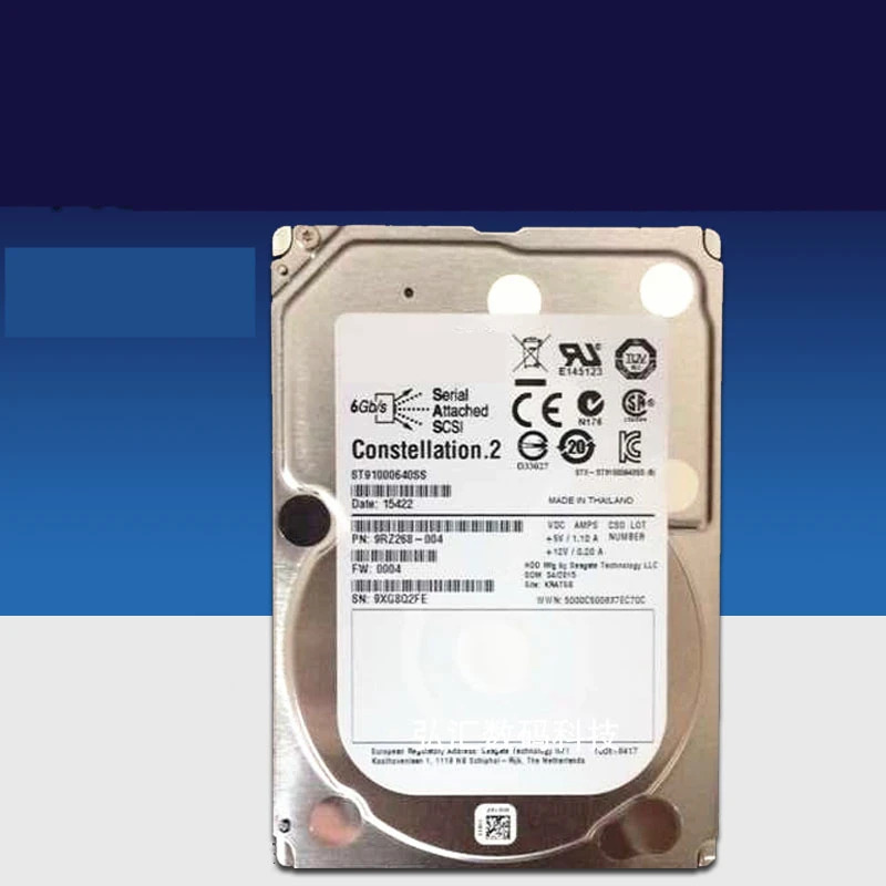 씨게이트오리지널 HDD 7.2K SAS 내장 ST91000640SS 1TB 2.5 인치 6 Gb/s 64MB 7200RPM 신