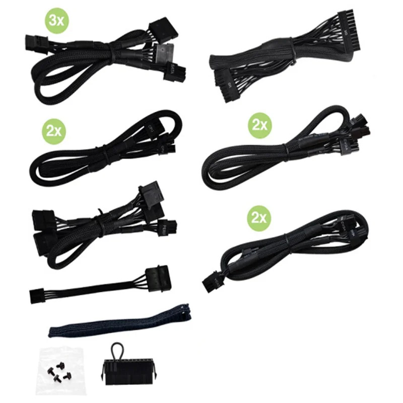EVGA 무소음 전원공급장치PSU 정격 750W 650W 550W 피크 850W 전원공급장치 750 G3 650 550
