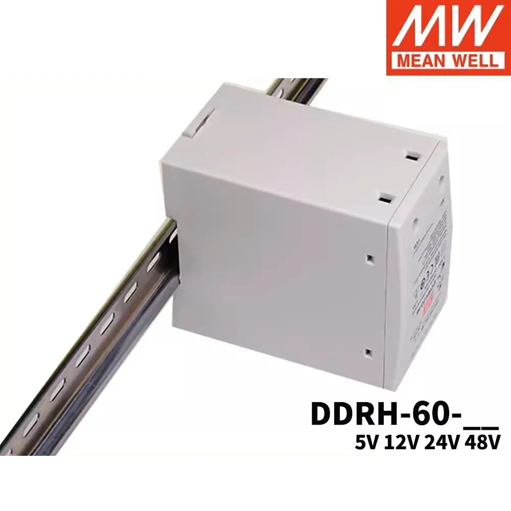 MEAN WELL DDRH-60 DDRH-60-5V12V24V48V 60W 고신뢰성 1501500Vdc 초광각 입력 DIN RailType DC-DC 컨버터