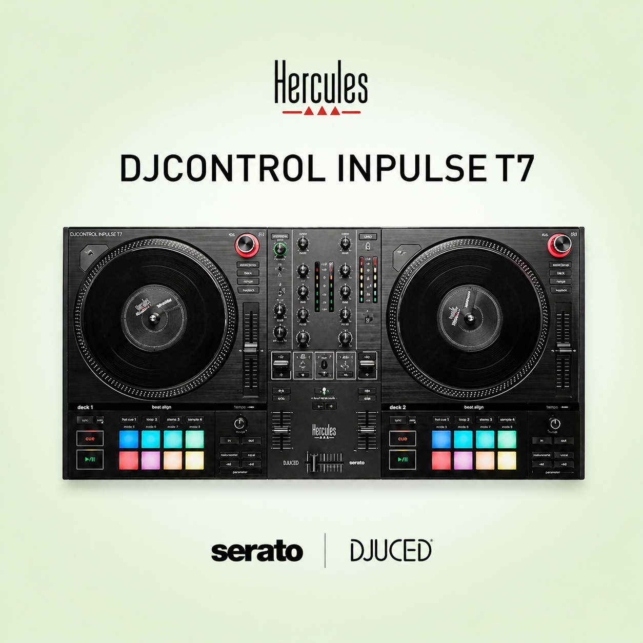 허큘레스 INPULSE T7 DJ컨트롤러 디제잉장비 DJ기계 디제이 세라토지원 - 상품 이미지