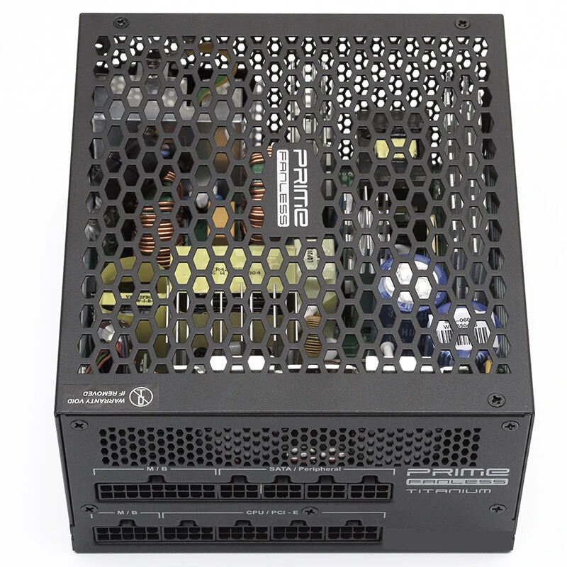 냉각팬 없는 티타늄 제로 노이즈 PSU Seasonic 80plus 프라임 팬리스 PX-500 PX-450 450W 500W 전원공급장치 신