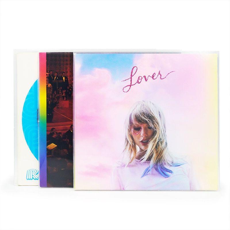 턴테이블 12인치 LP 레코드 보호 케이스 방습 투명 커버 충격 방지 거치대 보관함 - 상세 이미지 5