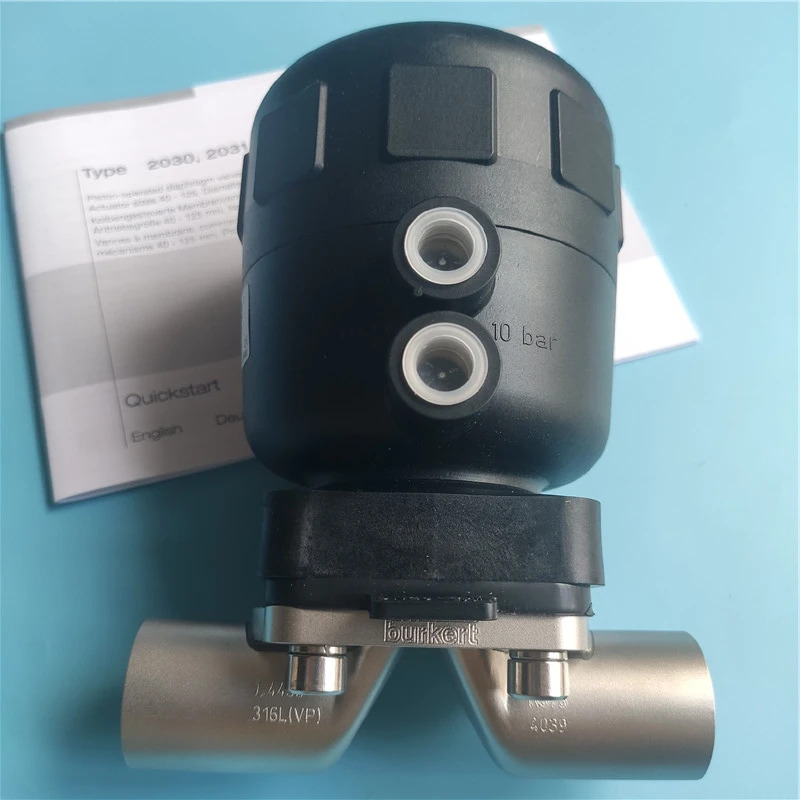Burkert2031 다이어프램 밸브 공압 위생 316L 용접 조립 Baode 공장