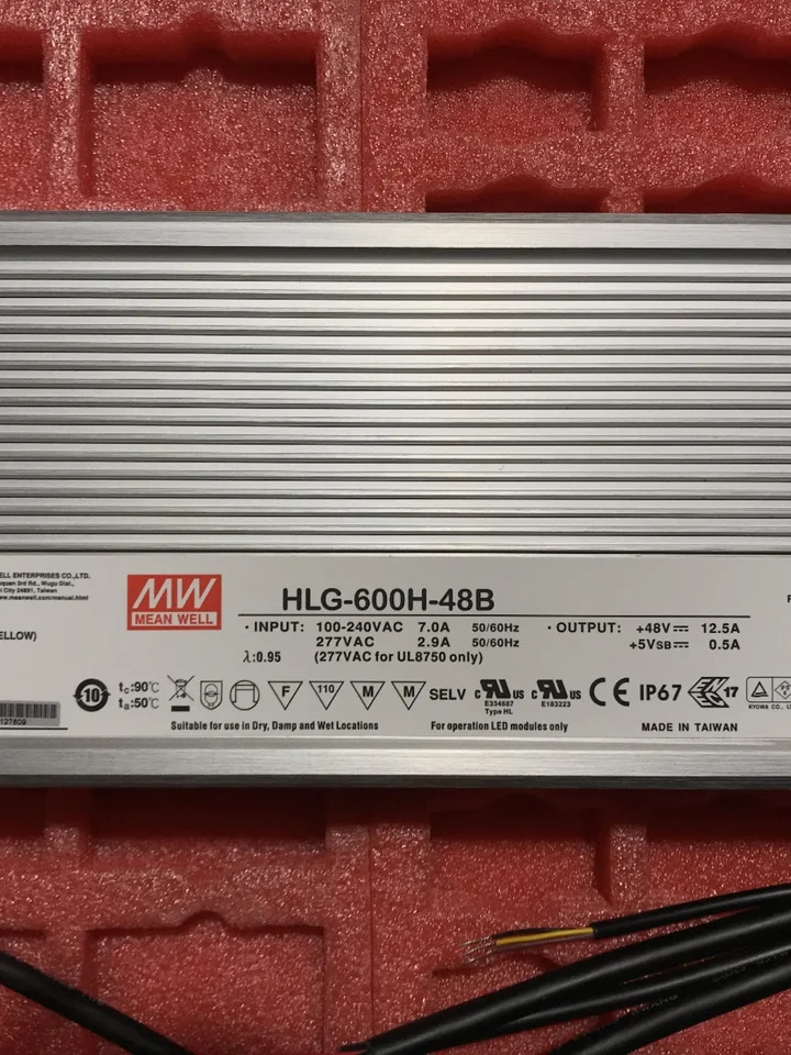 Mingwei LED 스위칭 전원공급장치 HLG-600H-12B 15B 20B 24B 30B 36B 42B 48B 54B