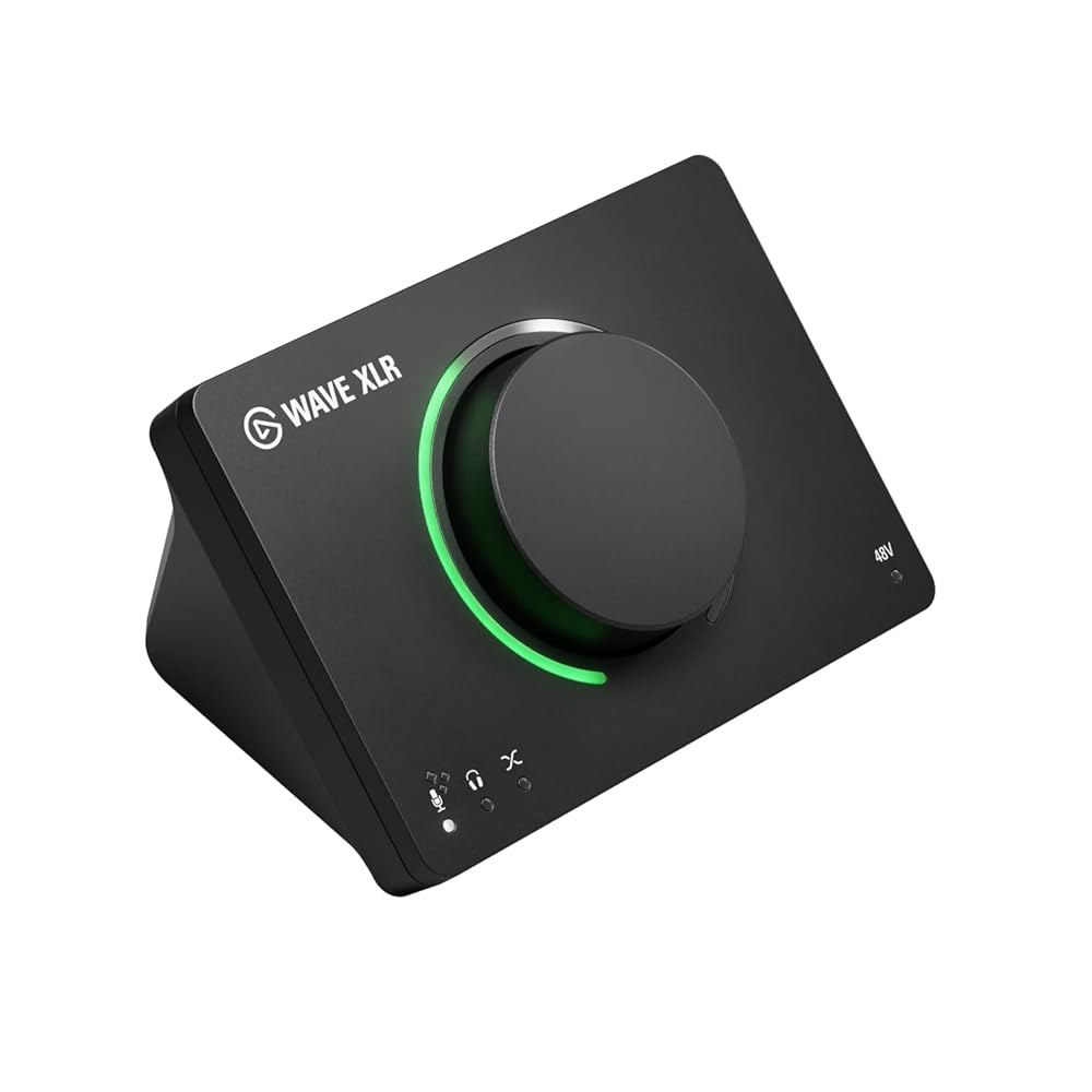 엘가토 웨이브 XLR MK.2 u2013 USB 오디오 인터페이스 및 마이크용 DSP 믹서, 80dB 게인, 온보드 이펙트, LED 피드백, 터치 음소거, 스트림 덱, PC Mac - 상품 이미지
