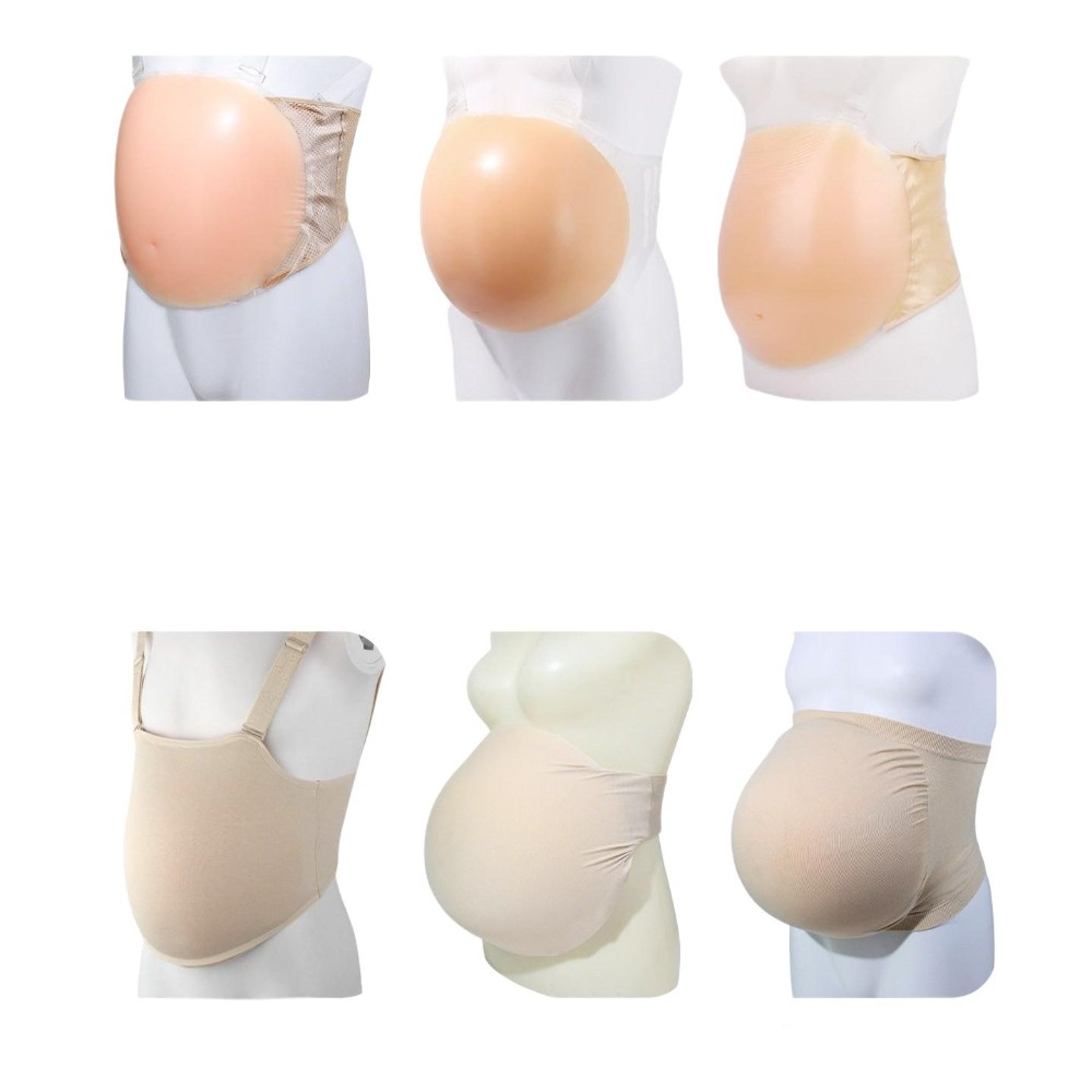 실리콘 산모배 임산부체험 모형 연극 임신 가짜배 교육 연기 촬영용 - 상품 이미지