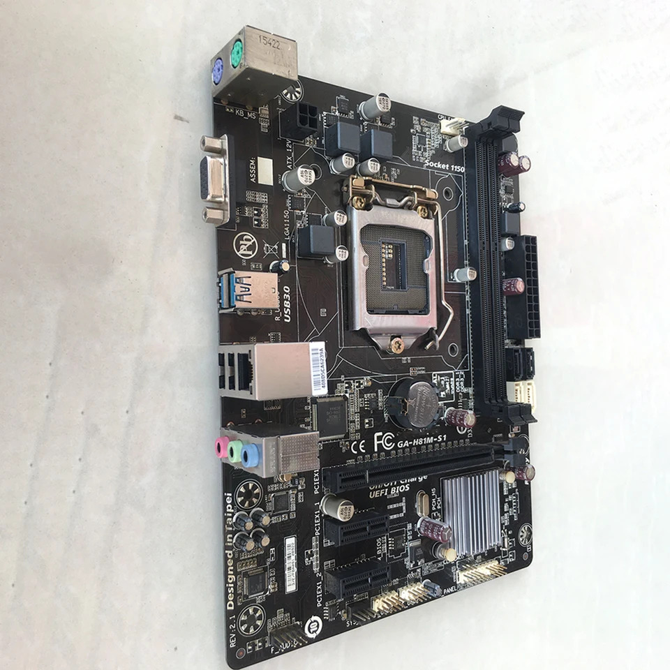 기가 바이트호환 솔리드 스테이트 캐패시터 컴퓨터 데스크탑 H81 마더보드 DDR3 1150 핀 GA-H81M-S1