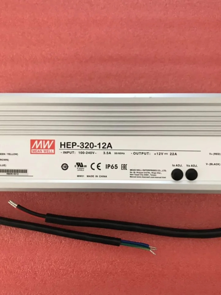 대만 Mingwei 스위칭 전원공급장치 산업 혹환경 HEP-320-12A 15A 24A 36A 48A 54AW